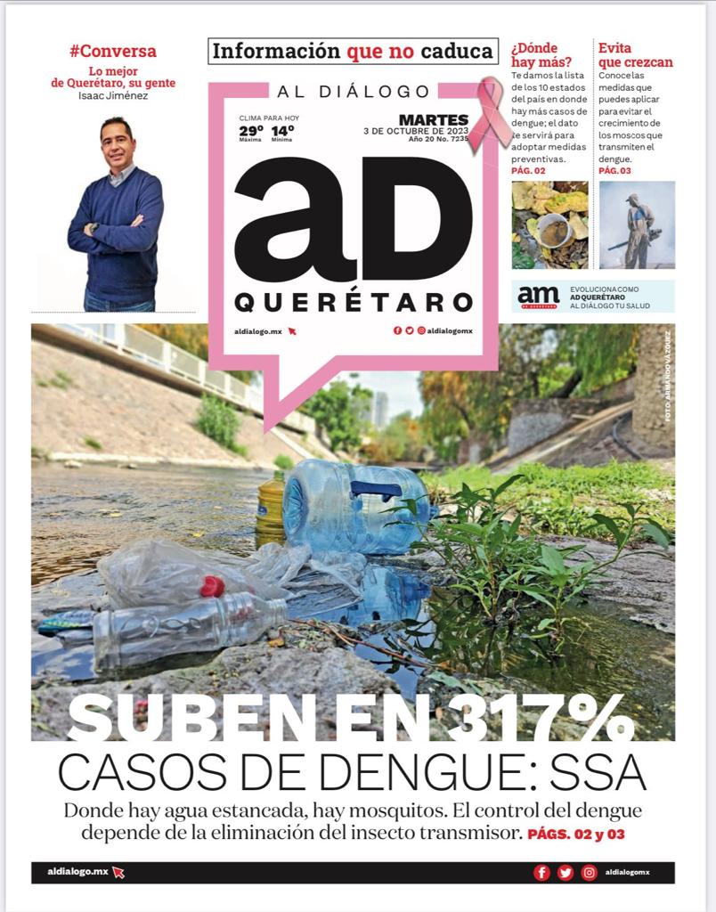 Buen día.🌞
Te presentamos la portada de hoy martes 3 de octubre de 2023.
Ve la información completa en el siguiente enlace ⤵️        
amqueretaro.com/dialogo-queret…

issuu.com/periodicoamque…
