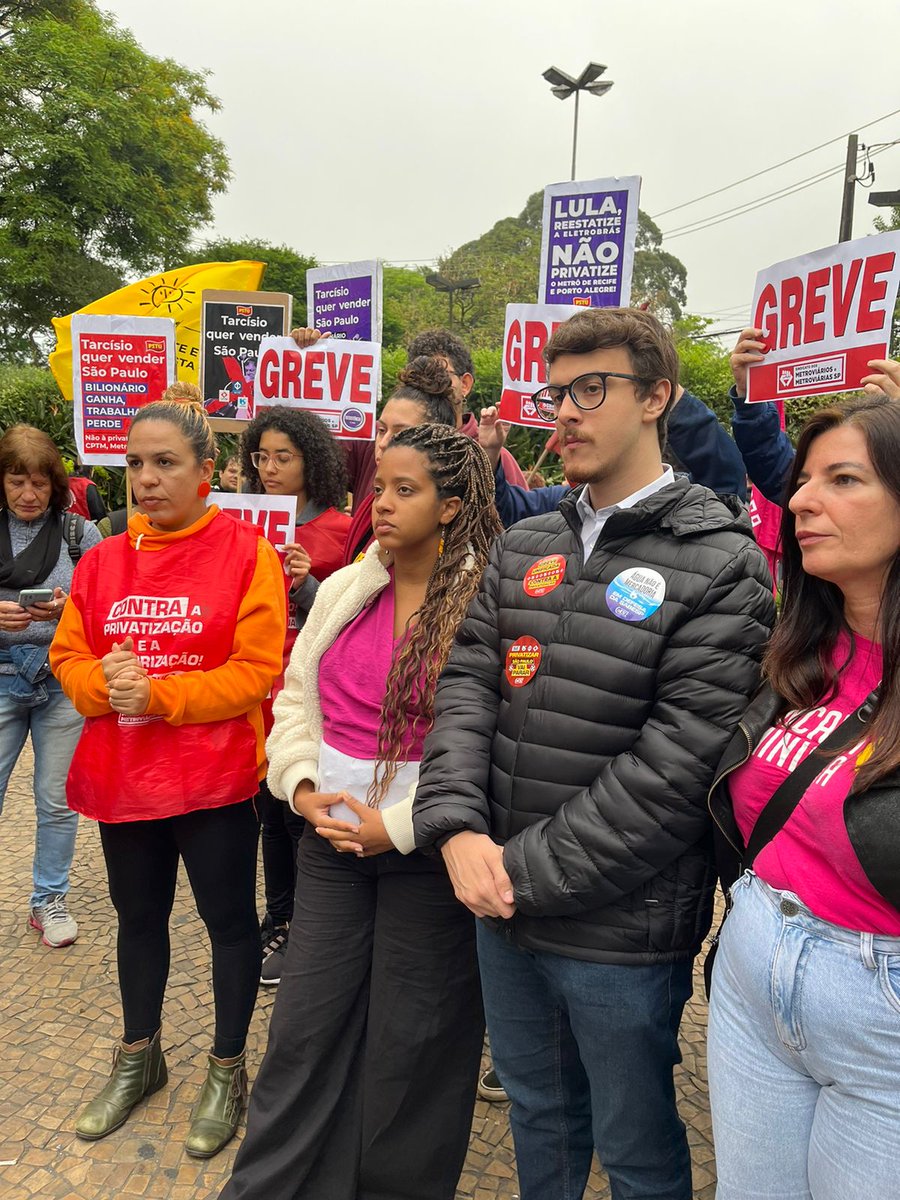 Time da Resistência na linha de frente da luta antibolsonarista em SP! 

É greve contra privatização! 

#NaoPrivatizaSP