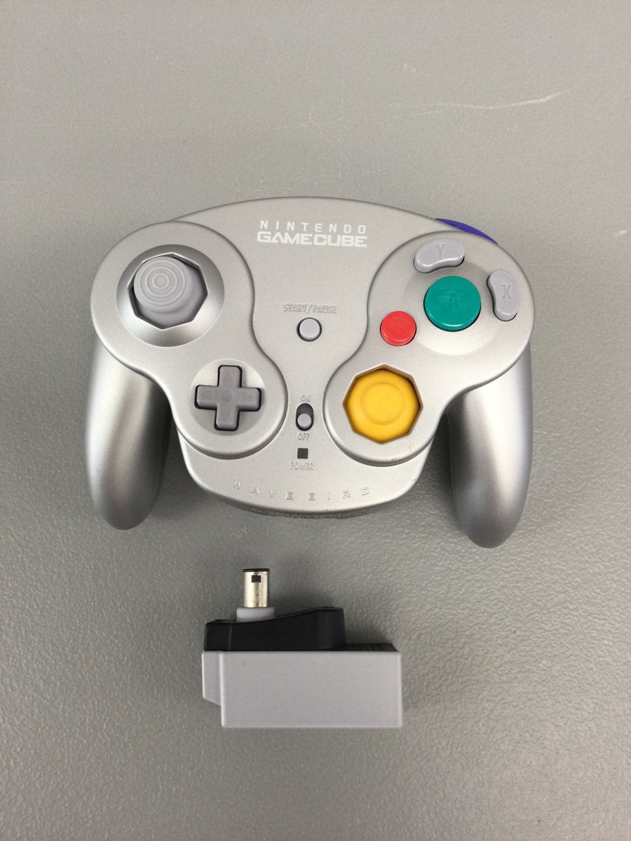 OneUpGamer's tweet photo. Do you miss playing #GameCube but DON'T miss all the wires that go along with #retrogaming? Snag yourself this great-condition #WaveBird wireless controller! Buy in-store or online now! https://t.co/IXSUhPLVay
#Nintendo #Retro #retrogamer #retrogame https://t.co/X1wHYj14Py