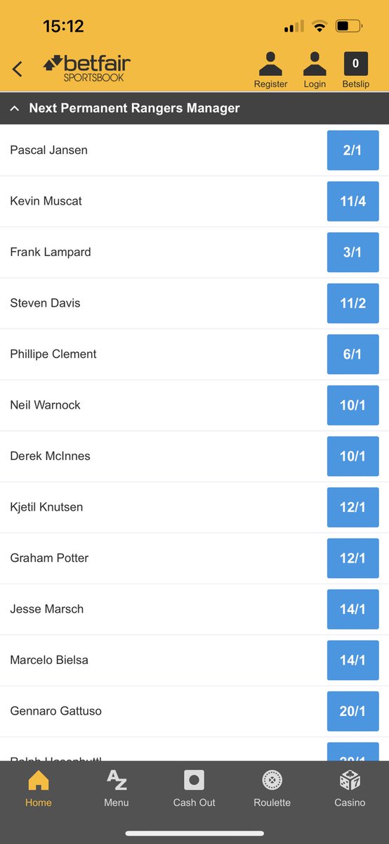 Pascal Jansen favourite for the Rangers job ahead of Muscat and Lampard…