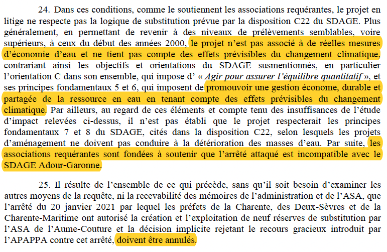 N_Hervieu's tweet photo. #Mégabassines : Le tribunal administratif de Poitiers annule les arrêtés préfectoraux qui autorisent des réserves géantes d'eau.

Du fait de leur "surdimensionnement" &amp; du non-respect de la "gestion économe, durable et partagée de la ressource en eau".

=> https://t.co/opi2RVmUc9 https://t.co/ujB7jN4kHb