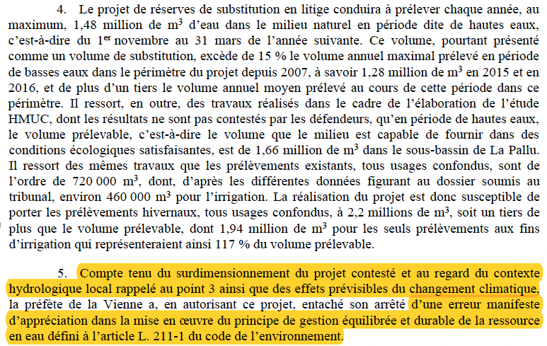 N_Hervieu's tweet photo. #Mégabassines : Le tribunal administratif de Poitiers annule les arrêtés préfectoraux qui autorisent des réserves géantes d'eau.

Du fait de leur "surdimensionnement" &amp; du non-respect de la "gestion économe, durable et partagée de la ressource en eau".

=> https://t.co/opi2RVmUc9 https://t.co/ujB7jN4kHb