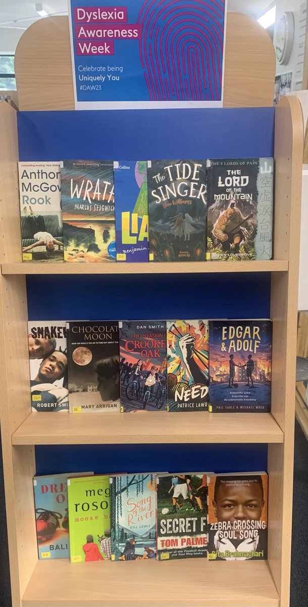 We've got some new displays in our library to mark #BlackHistoryMonth and #DyslexiaAwarenessWeek - come and have a look! #inspiringsubjectpassion #readingforpleasure