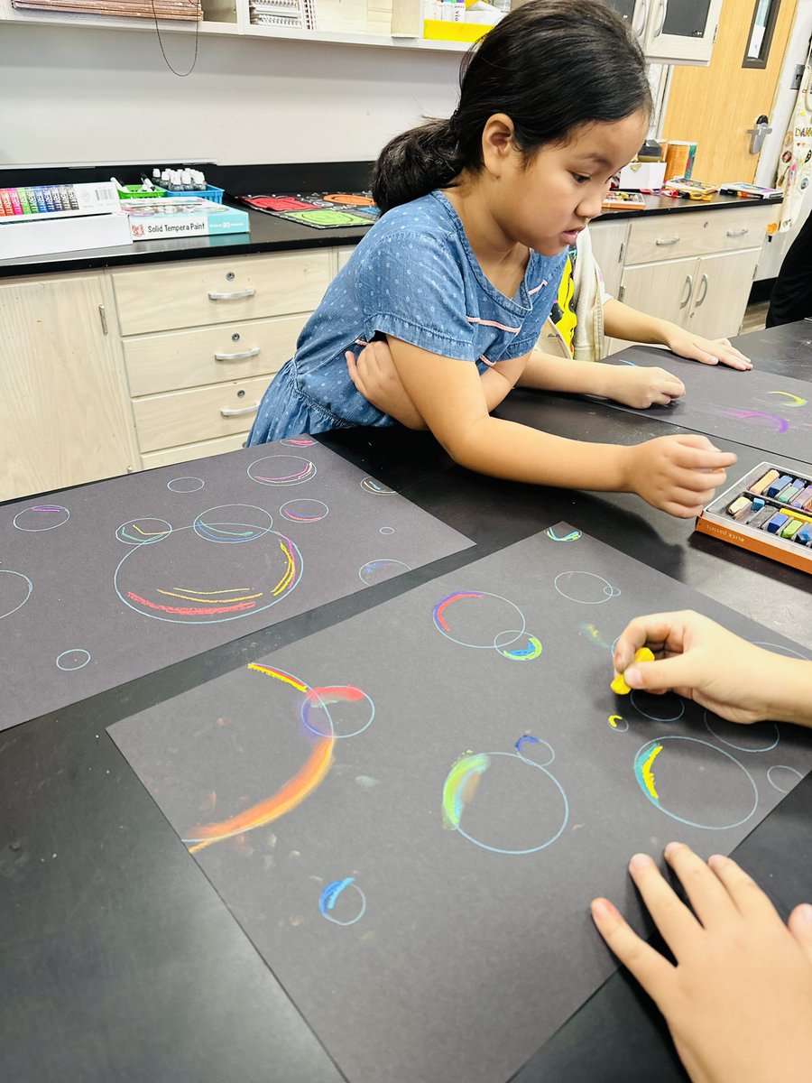 Why are bubbles so colorful? 3rd graders brainstormed and came up with some great ideas! 🫧