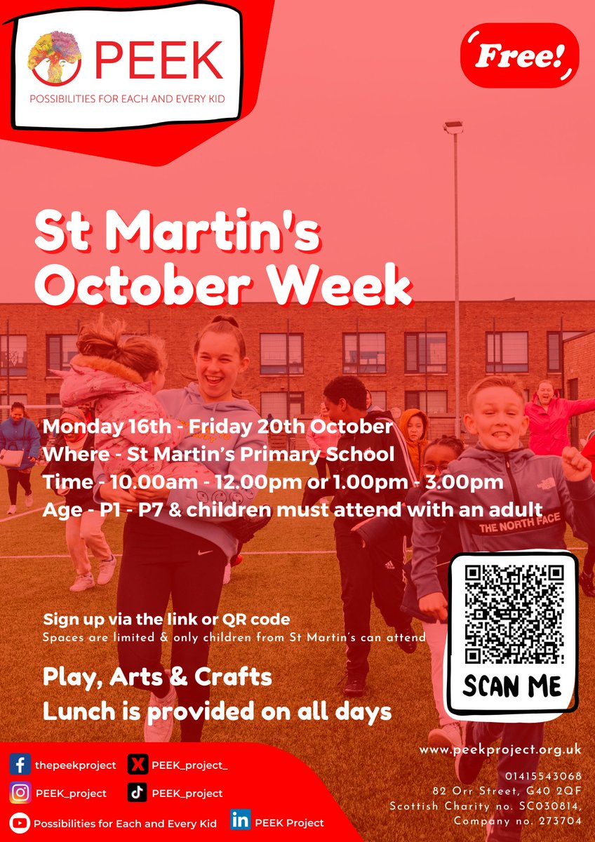 October week is fast approaching. Why not spend it with us as we have exciting activities planned especially for you and the kids! Sign up now for our @StMartinsPSGCC October Week Programme. ❤️ To join in on the fun click on the link to register. forms.office.com/e/79D4aXktRS