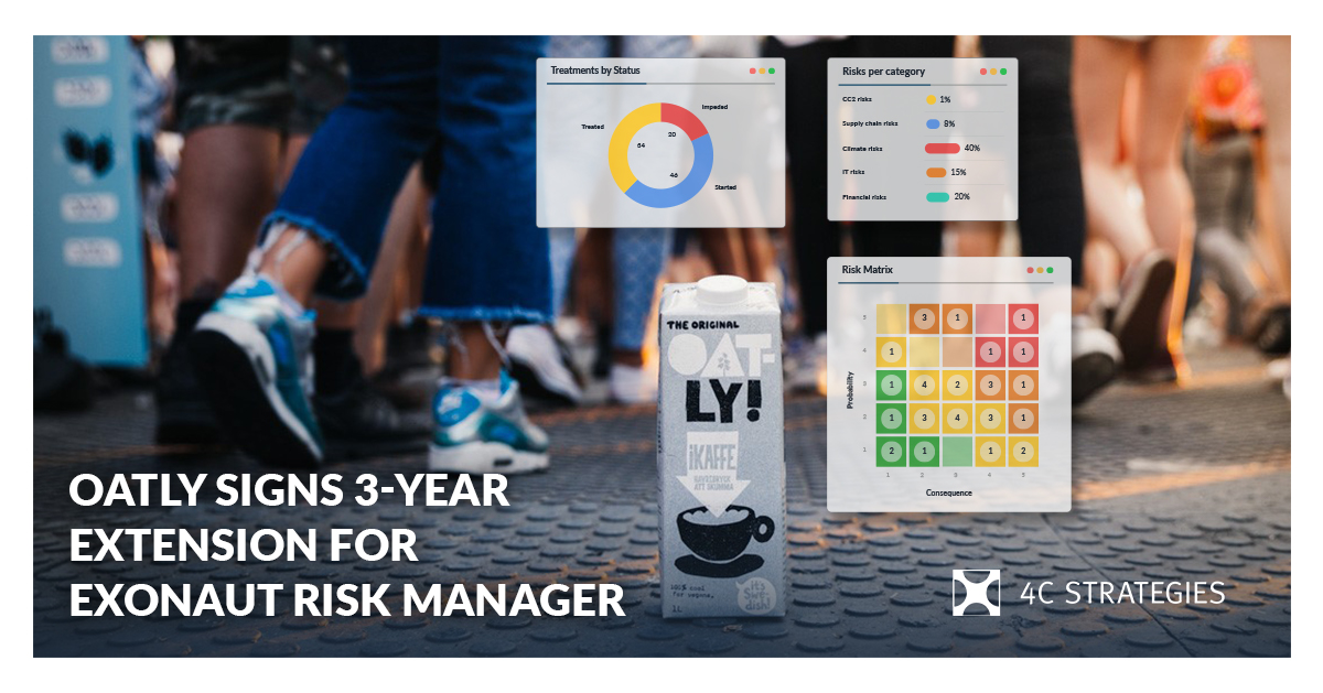 We are proud to announce that <a href="/oatly/">Oatly</a> have made a new 3-year commitment in the Exonaut Risk Management platform. With global production sites, Oatly, a producer of plant-based dairy alternatives, has used Exonaut for risk management for 3 years.