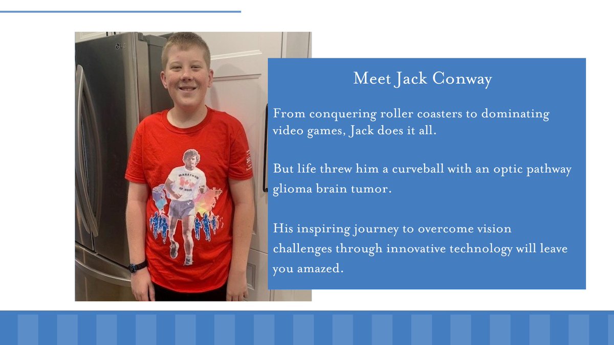 Embark on an inspiring journey during Children’s Vision Month with a bonus episode on #YourComplexBrain #podcast! Meet Jack, an 18-year-old who conquers a #BrainTumor & vision challenges. Uncover his tech-powered vision enhancement story. 

Listen now: ow.ly/CBIz50PSsi8