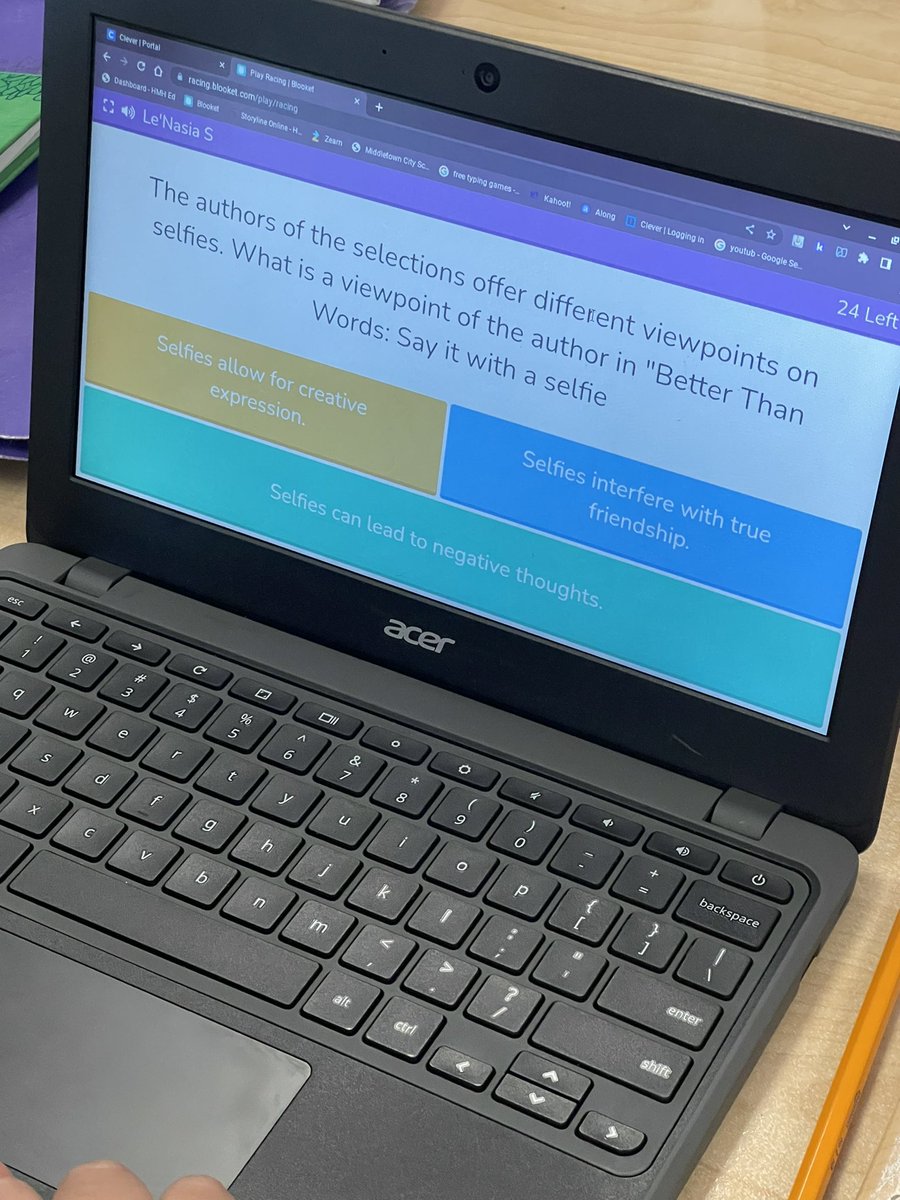 Comparing and Evaluating Arguments with <a href="/PlayBlooket/">Blooket</a>! Great way to prepare for our assessment tomorrow <a href="/Highview6th/">Highview 6th Grade Center</a>!🙌
#AimHIGHview
#MiddieRising