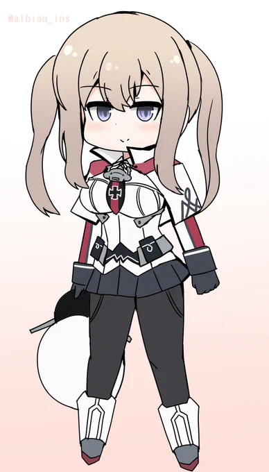 グラーフ_SDです!1h10m#艦これ版深夜の真剣お絵描き60分一本勝負 #艦これ版真剣お絵描き60分一本勝負_20231003 