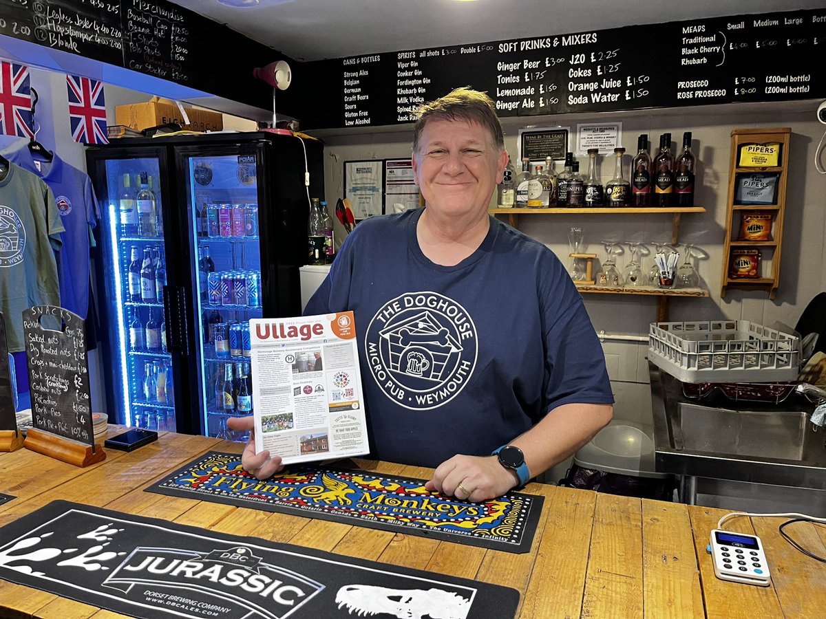 Ullage delivered to the Doghouse Micropub, Weymouth. <a href="/UllageBeer/">Ullage, West Berkshire CAMRA magazine</a> <a href="/doghouse_pub/">The Doghouse Micro Pub Weymouth</a>