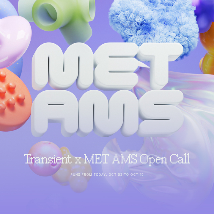 📢OPEN CALL

We are thrilled to announce our partnership with <a href="/met_ams/">MET AMS</a>! 

To celebrate, 1 piece will be picked to be showcased at the event in November. 🖼️ The winner will also be onboarded to the Lab! 🧪

Requirements:
Piece must be unminted!
🤝Follow us, <a href="/joynxyz/">Joyn</a>  &amp; <a href="/met_ams/">MET AMS</a>