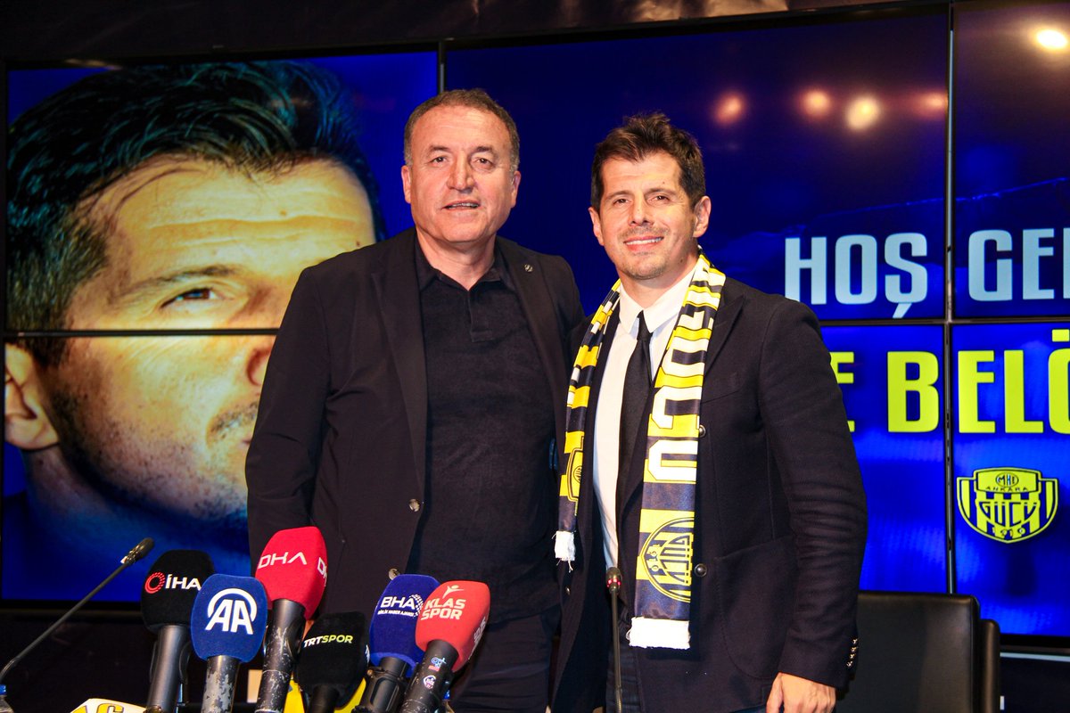 Ankaragucu's tweet photo. ✍🏼  Yeni Teknik Direktörümüz Emre Belözoğlu |

Eryaman Stadyumu'nda gerçekleştirilen; Başkanımız Sayın Faruk Koca ve yönetim kurulu üyelerimizin katıldığı imza töreni ile takımımızın teknik direktörlük görevine Emre Belözoğlu getirildi.

2 yılık sözleşme imzaladığımız yeni Teknik Direktörümüz Emre Belözoğlu'nun, camiamıza hayırlı olmasını temenni ediyor ve başarılar diliyoruz.