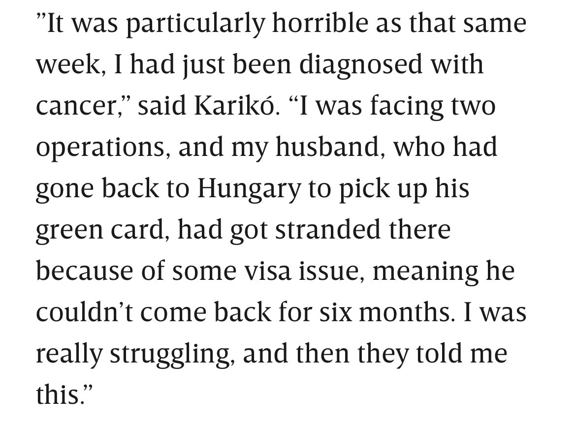 <a href="/Penn/">Penn</a> <a href="/NobelPrize/">The Nobel Prize</a> 🚨Important context:

The same week Dr Kariko was diagnosed with cancer, UPenn gave her an ultimatum:

• Leave
• Stay, get demoted, and take a lower salary than the technicians.

wired.co.uk/article/mrna-c…
