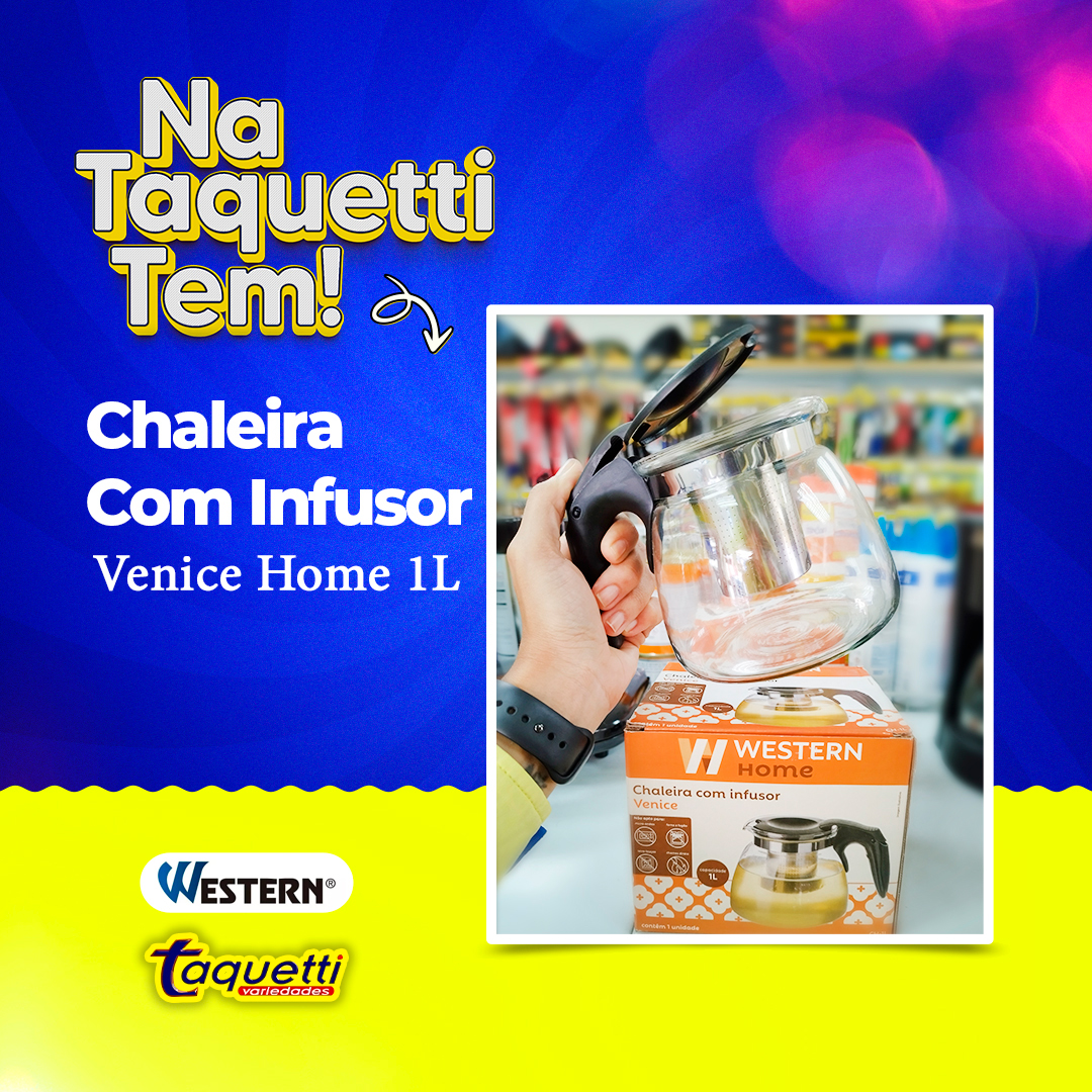 TaquettiVaried1's tweet photo. Chaleira Com Infusor Venice Home 1L - Western 💥 Pensando em suas necessidades com objetivo de dar mais praticidade á sua cozinha, um produto de qualidade feita em inox e vidro, com designer moderno e sofisticado.
.

.
.
#taquettivariedades #temdetudo https://t.co/mKuVPd348t