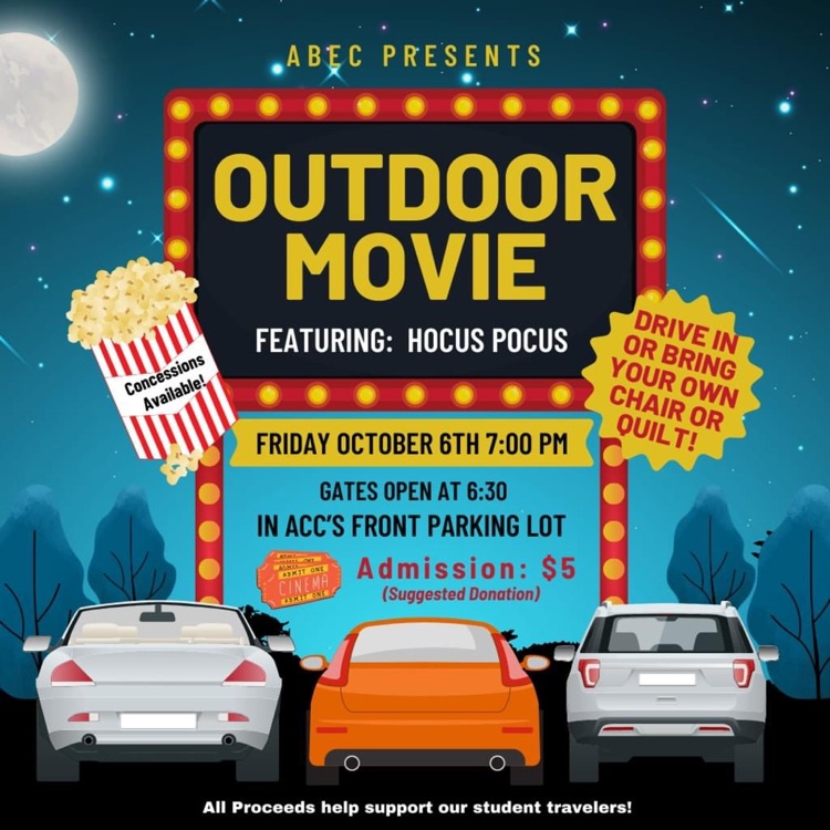 Got plans Friday night? You do now!! 🎥🍿 Join us for an outdoor movie! Drive in or bring your chair or quilt! Share and Tag a Friend please so we can pack the parking lot! 🎥🍿