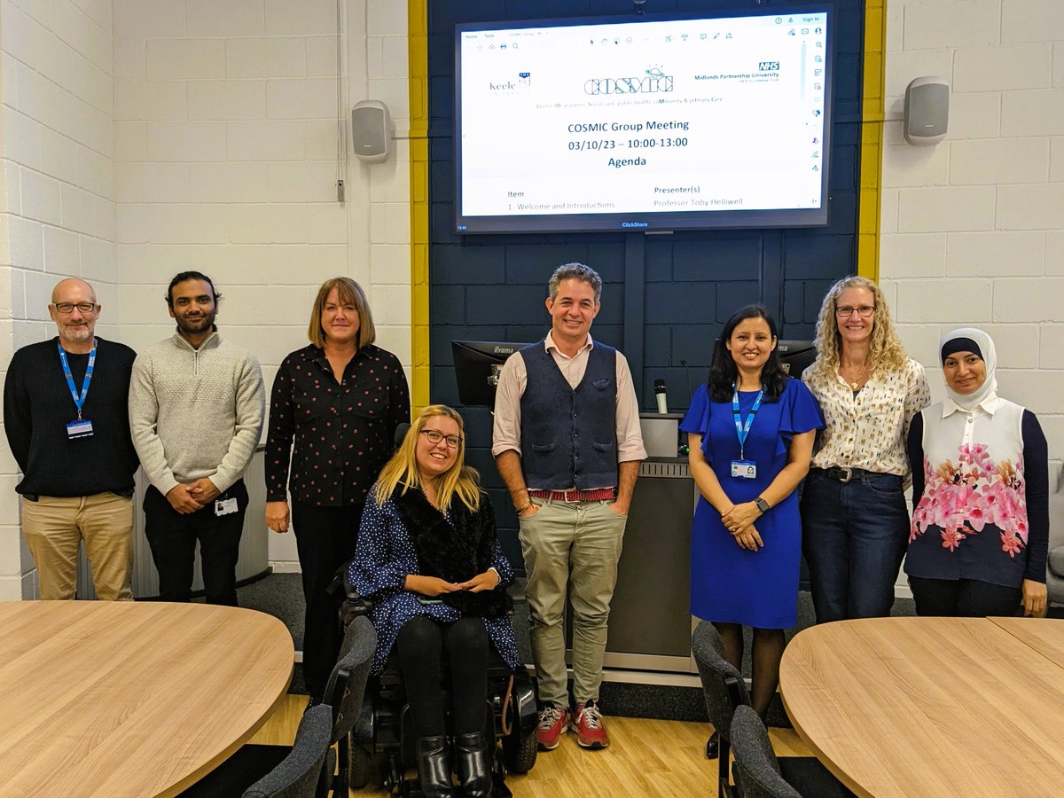 Brilliant meeting today with the COSMIC Group &amp; great opportunities ahead 🌟Visit our page: research.mpft.nhs.uk/partnership-wo… to find out more!

📸L-R: Dr Paul Campbell, Dr Abuzer Hanif, Karen Nixon, Jay Tavernor, Prof Toby Helliwell, Dr Gulshan Tajuria, Dr Tanya Wright &amp; Dr Hiyam Al-Jabr