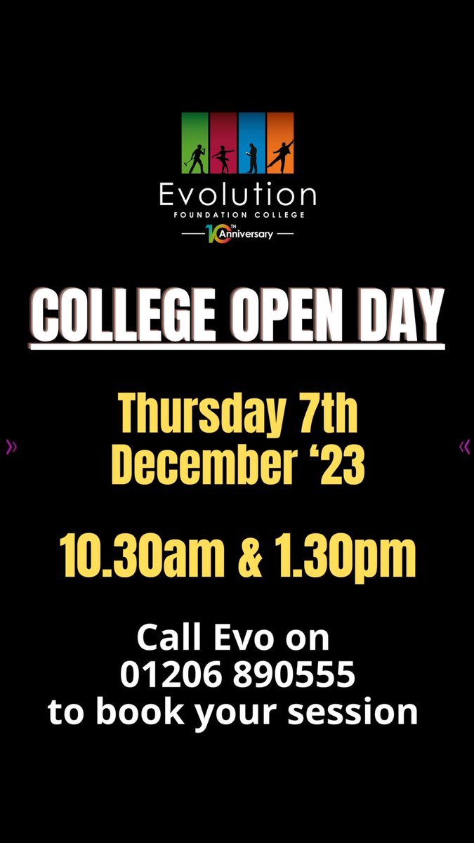 EvolutionFndCol's tweet image. Book in for our Evolution Open Day.