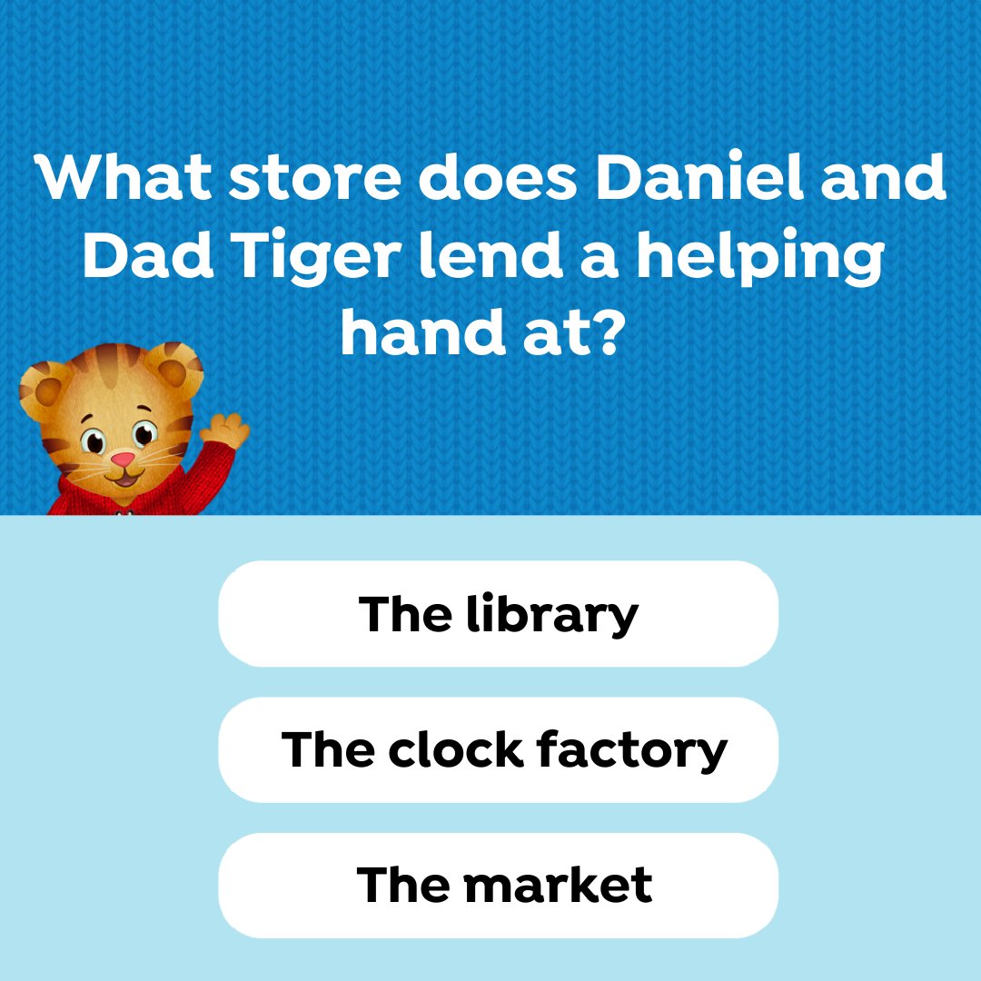 It’s trivia time! Does your little tiger have the answer to this question from one of the newest Daniel Tiger's Neighborhood episodes?