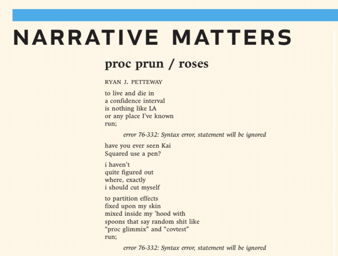 I have bookmarked every single article to read in the special issue on tackling structural racism in health but— This poem *NARRATIVE MATTERS* by @RJPway4EQ took my breath away 😮‍💨 ⬇️ read a snapshot here & then download @Health_Affairs