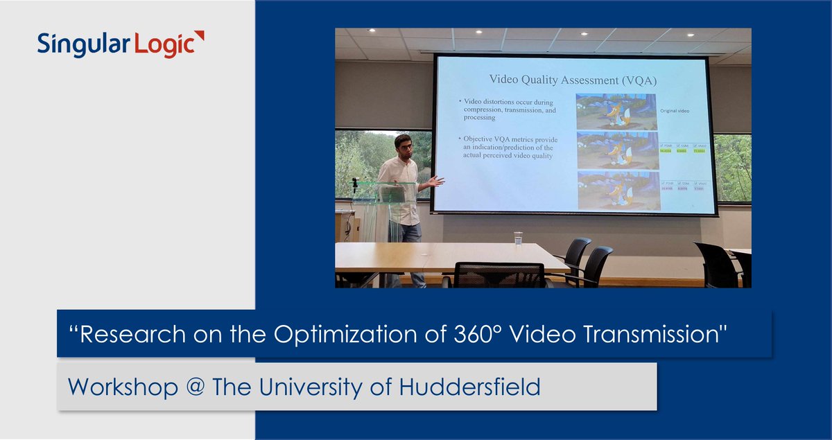 Moatasim Mahmoud presented his research on the optimization of 360° video transmission at The University of Huddersfield, last week.  His talk was part of the MOTOR5G workshop which covered emerging technologies and research in the area of 6G and Satellite Communications. 
#SLG