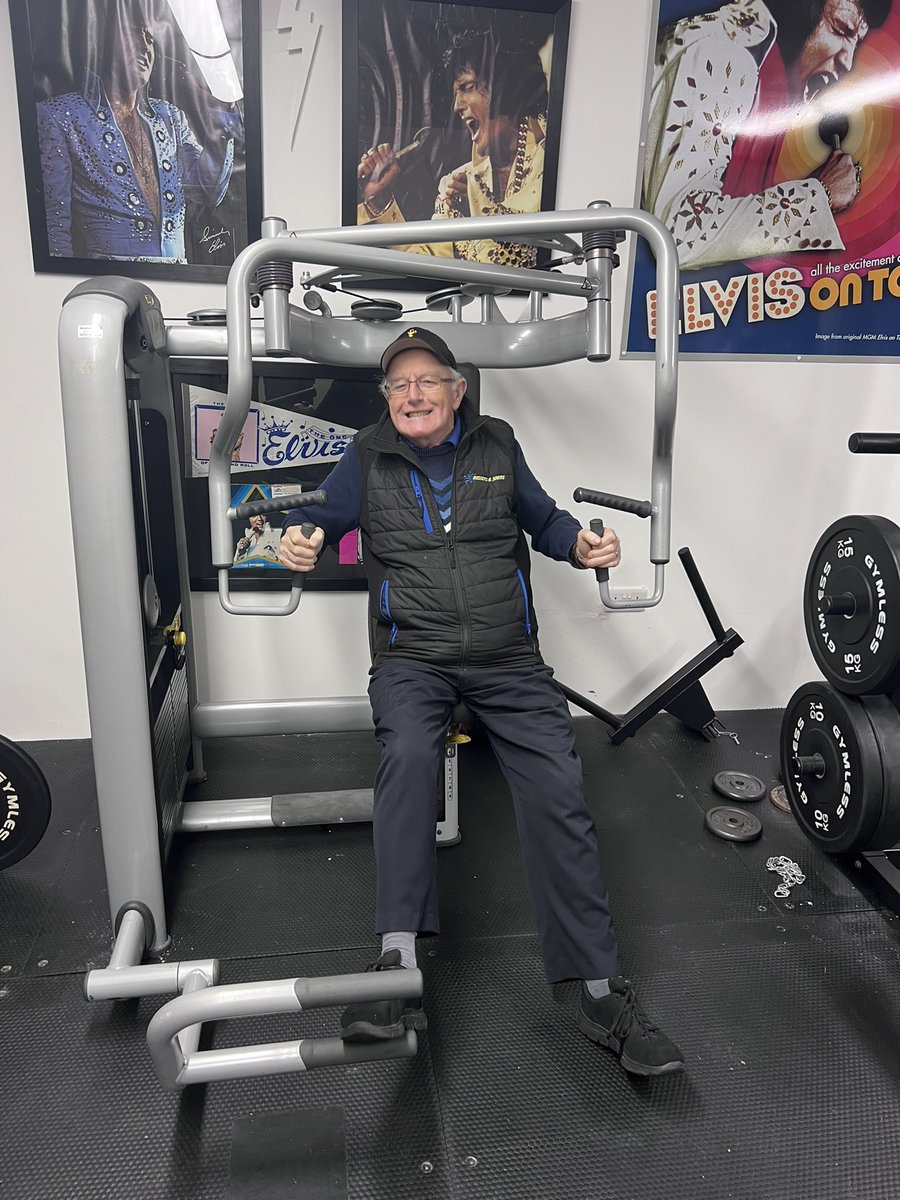 Old man dropped by the gym today 😃