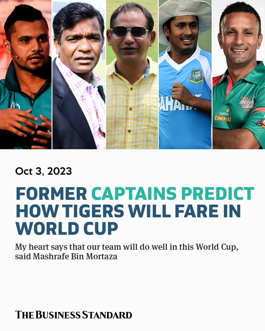 tbsnewsbd's tweet image. How will Bangladesh fare in the World Cup? Some former Bangladesh captains predicted in exclusive interviews with The Business Standard (TBS)

Read more: tbsnews.net/sports/former-…

#bangladeshcricket #formercaptain #sports #cricket #tbsnews