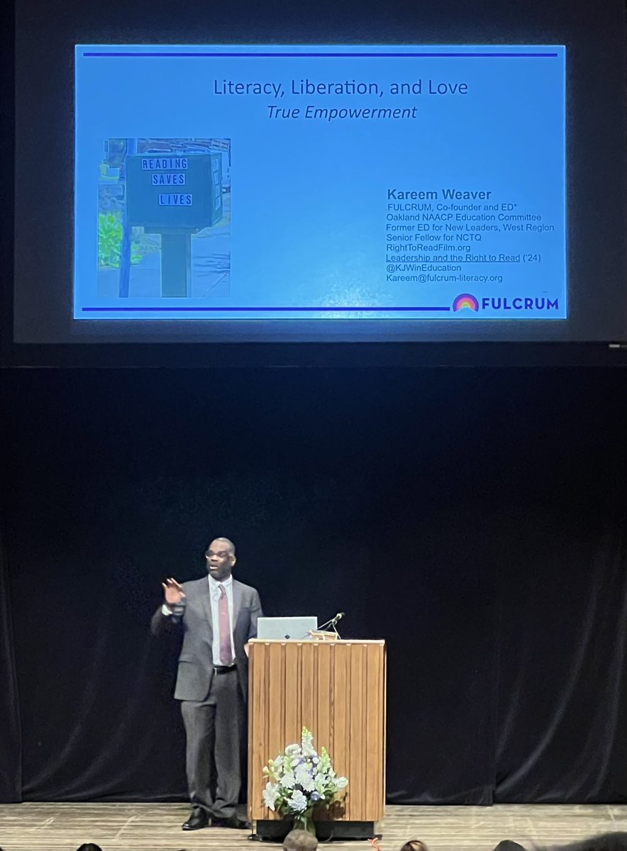 JenKuhn23's tweet photo. 7th Annual Conference of The Reading League- Literacy, Liberation and Love Keynote speaker Kareem Weaver https://t.co/d23iDsMWnk