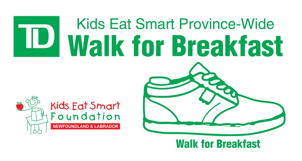 $1 raised is a breakfast for a child.

Support your local school Kids Eat Smart Club by donating online today kidseatsmart.ca⁠.

TD Province Wide Walk for Breakfast.
<a href="/KidsEatSmartNL/">Kids Eat Smart</a> @td_canada <a href="/NLESDCA/">NLESD</a> <a href="/NLTeachersAssoc/">NLTA</a>