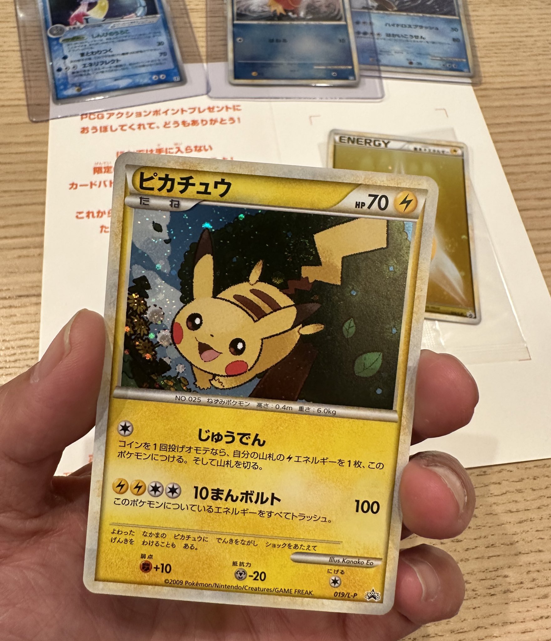 PCGアクションポイントプレゼント　ピカチュウ　カード 未開封 RYU on X: 