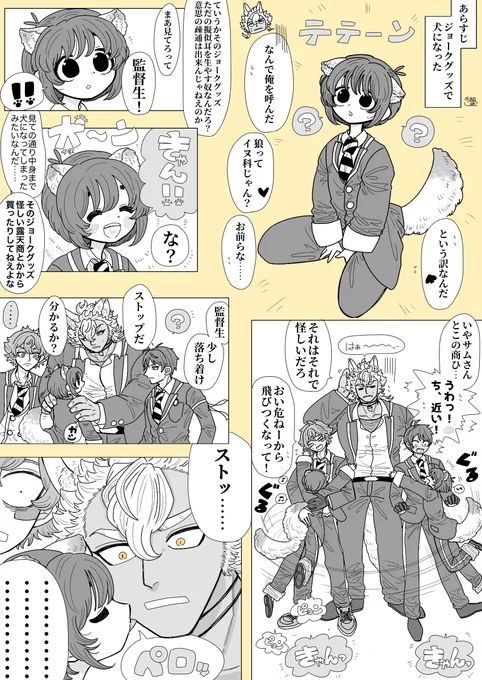わんわんパニック!

⚠️何でもいい人向け。幻覚
⚠️ジャク監
⚠️監愛され時空 