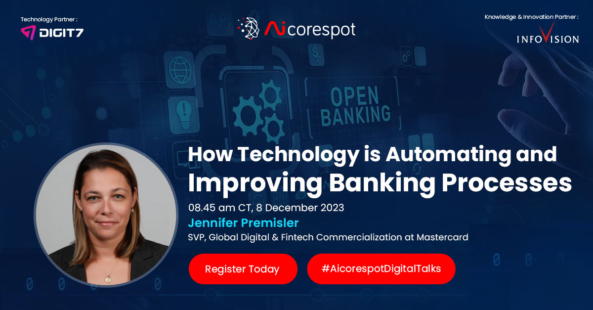 🌐 Join our webinar on "Tech's Impact on Banking" with Jennifer Premisler, <a href="/Mastercard/">Mastercard</a>'s SVP of Digital &amp; Fintech Commercialization, and other industry leaders.

📅 Dec 8 | ⏰ 8:45 am CT

Register now: live.zoho.in/4gQqvt9VUd

#BankingTech