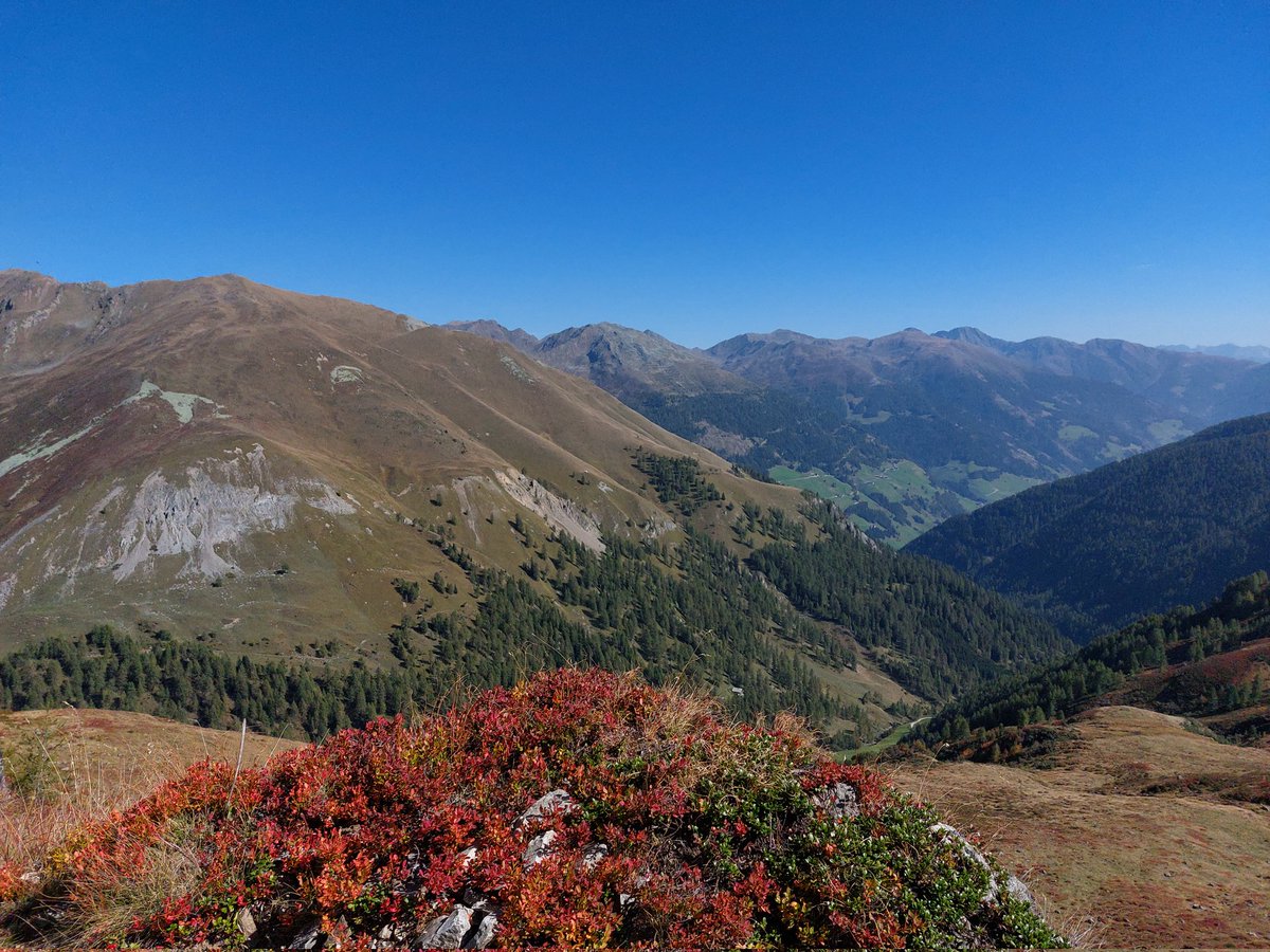 travelthommi's tweet photo. Von #Kalkstein im #Villgratental in #Osttirol ging es heute hinauf zum #PürglesKungge. Die kleine angekündigte Wetterfront im Norden ist im Wolkenbild schon zu sehen. In #Sillian hatten wir vorhin 28 Grad. Also noch immer Sommer im Oktober. https://t.co/rOmqvvf03R
