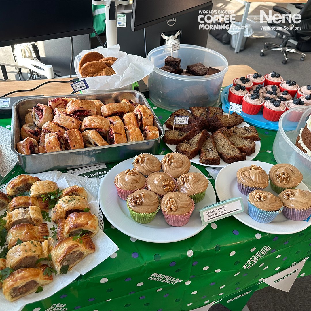 NeneWHSolutions's tweet photo. 🍰☕ This past Friday, our own Annie Blakeman hosted a Macmillan Coffee Morning at Nene, a resounding success! ☕🍰

 We're thrilled to announce that we've raised a fantastic £187.90 for @macmillancancer 

A big thank you to everyone who participated 💚💰 https://t.co/WUiBfBMRit