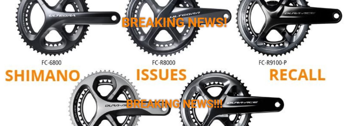 Shimano has issued a voluntary recall of several Ultegra and DuraAce cranksets.  If you have any questions come in and we will inspect yours for you!
mtnroadcycles.com/about/shimano-…