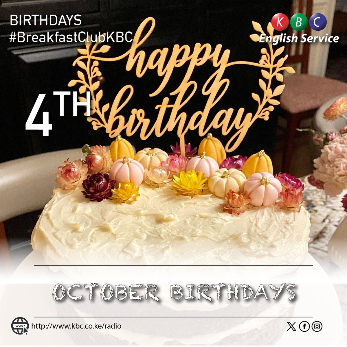 KBC English Service (@kbcenglish) on Twitter photo 2023-10-04 04:00:00 Happy Birthday OCTOBER BABIES! Where are you at? Let us know, we want to send goodies your way this Wednesday morning π₯³π ^PMN #BreakfastClubKBC Happy Birthday OCTOBER BABIES! Where are you at? Let us know, we want to send goodies your way this Wednesday morning π₯³π ^PMN #BreakfastClubKBC