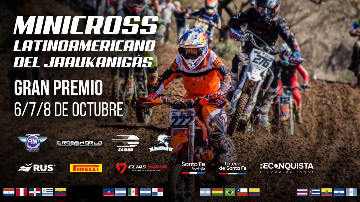 Se corre el #Minicross Latinoamericano del Jaaukanigás, todo el fin de semana en Reconquista Auto Club! 🏁
🌎 Cerca de 100 pilotos de Argentina, Chile, Bolivia, Perú, Uruguay y México en nuestra ciudad