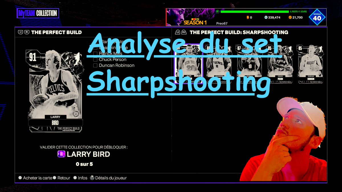 Nouvelle video sur ma chaine comme chaque jours 

NBA 2K24 MyTeam Analyse du set sharpshooting Larry Bird youtu.be/CSlEDEp_OXc?si… via <a href="/YouTube/">YouTube</a> 
#NBA2K24 #MyTeam