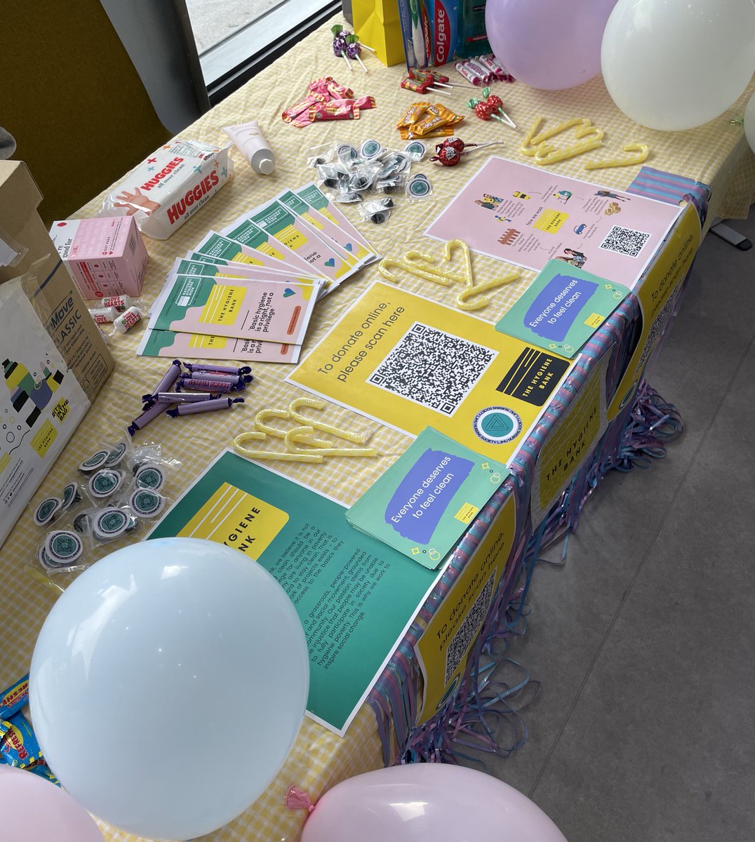 We had such a good day raising awareness around all things Hygiene! <a href="/thehygienebank/">thehygienebank</a>  Support us by donating products or money to our Liverpool central project here : shorturl.at/aimIK

  #thehygienebank #charity #ljmunursint