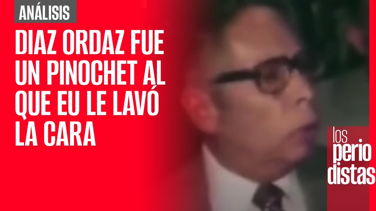 #Análisis | Diaz Ordaz fue un Pinochet al que EU le lavó la cara @alvaro_delgado y Alejandro @paezvarela analizan lo que ocurrió durante el Gobierno de Gustavo Diaz Ordaz, bajo el cual se llevó a cabo la matanza del 2 de octubre en Tlatelolco... youtu.be/ymyIGg7VJkM