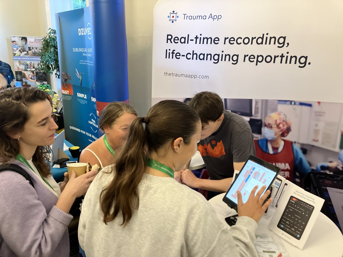 More great conversations today @TraumaCareUK conf. We love seeing  the smiles & enthusiasm shine as they discover parts of the App that will make a big difference to their trauma documentation. #digitalhealth #datacapture