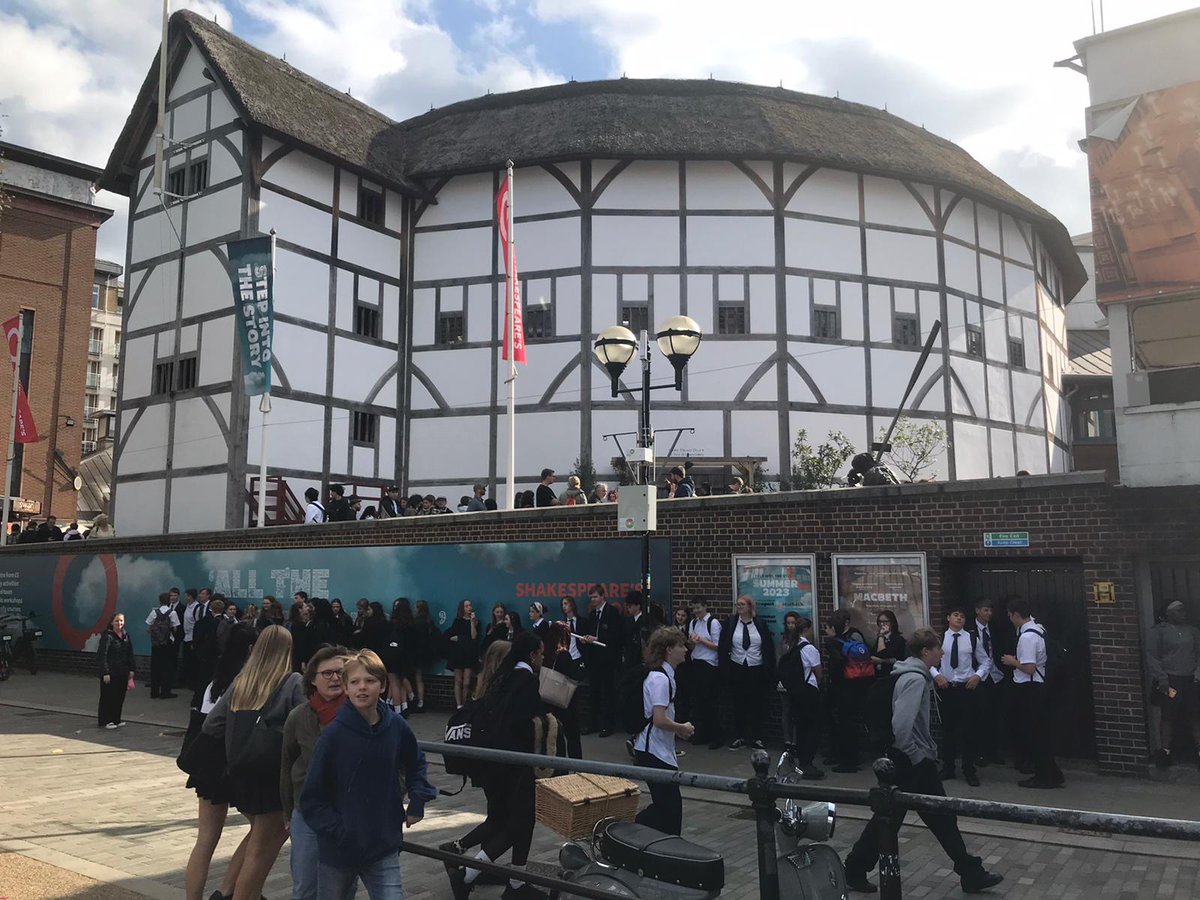 News_SGS's tweet photo. “Double, double toil and trouble”. Our Year 10 English students enjoyed a fantastic day at The Globe in London to see Macbeth. #Shakespeare #Curiosity #Learningoutsideoftheclassroom https://t.co/fYfLz2Qup1