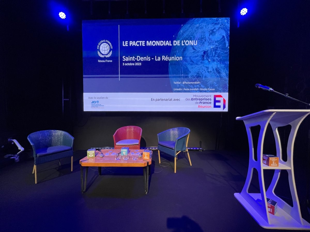 PactemondialFr's tweet photo. #Territoires - Le réseau français du Pacte mondial de l'ONU est aujourd'hui à Saint-Denis, sur l'Ile de la Réunion, pour échanger avec les acteurs économiques locaux.

🤝 Un grand merci à @MEDEFReunion et à la Fédération Océan Indien de la @JCE_France pour leur précieux soutien. https://t.co/fCfbNug4qs