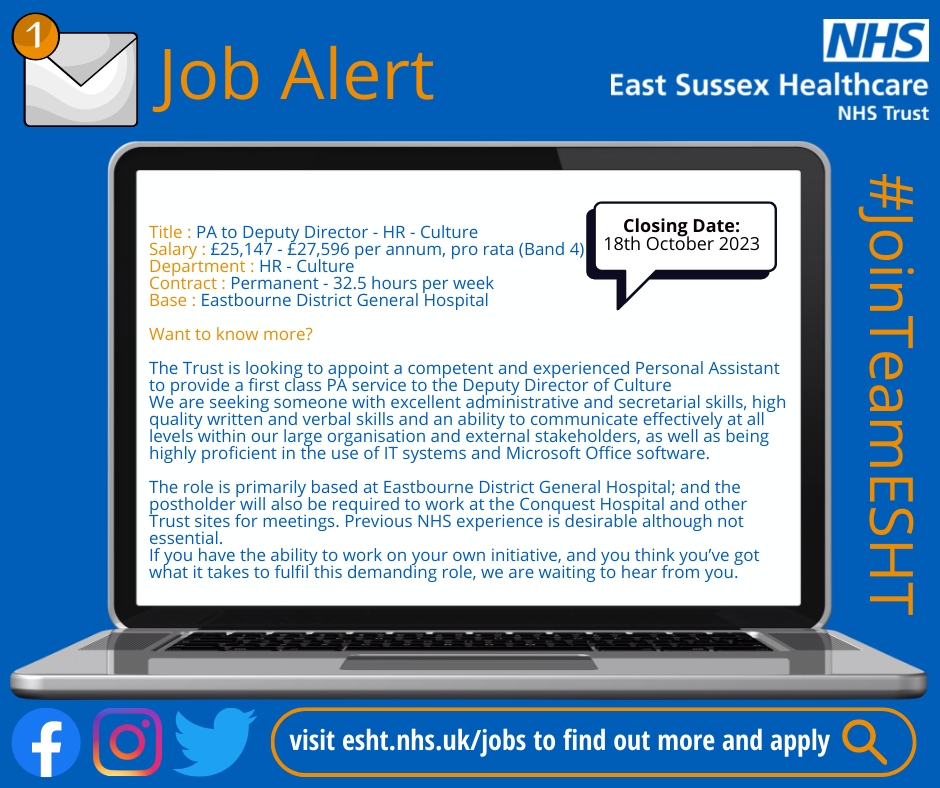 ESHT Recruitment tweet media