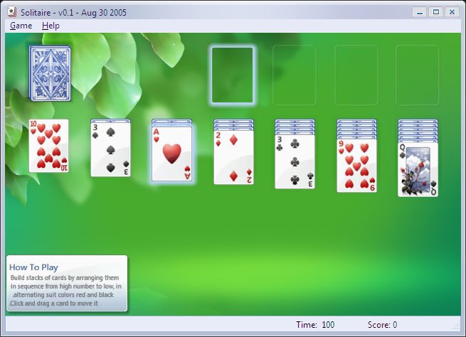 Windows On Windows on X: Windows Vista build 5219, a.k.a. September 2005  Community Technology Preview, was released on 13th September 2005. It  introduced updated Windows games - including Solitaire & FreeCell 