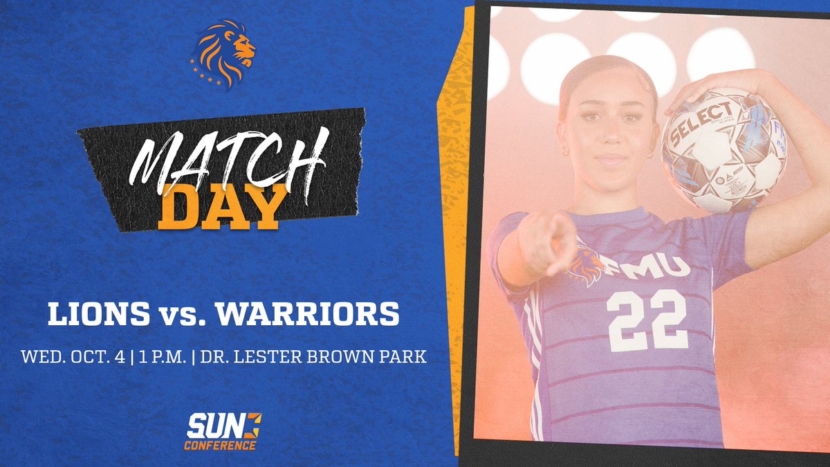 We invite you to our mid-week contest featuring <a href="/FMU_WSOC/">Florida Memorial University Women's Soccer</a> as they look for their first <a href="/SunConference/">The Sun Conference</a> victory!

Kickoff vs <a href="/WebberAthletics/">WebberAthletics</a> is slated for 1 pm on Wednesday, Oct. 4 at Dr. Lester Brown Park in <a href="/CityofMiaGarden/">City of Miami Gardens</a>! 

<a href="/FLMemorialUniv/">Florida Memorial University</a> 
#fmu #soccer #thebeautifulgame 🦁⚽️