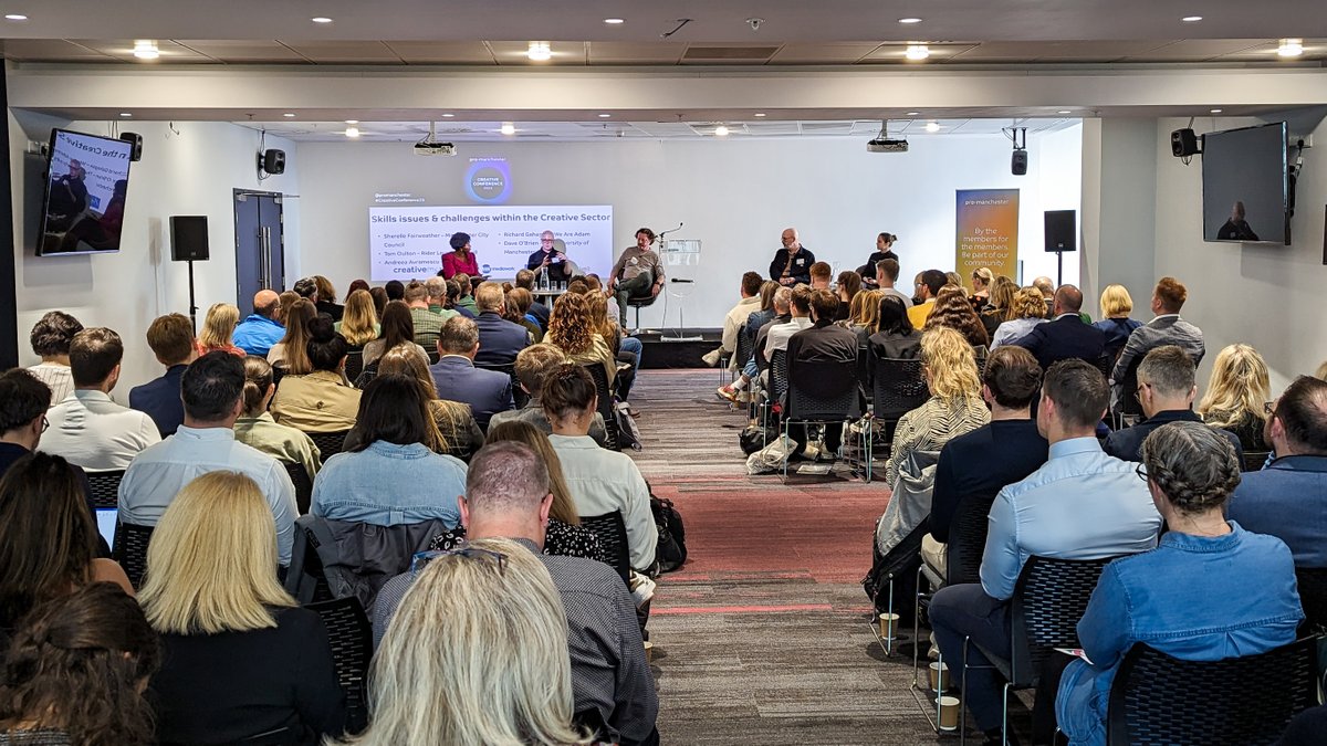 🌟 Last month's @promanchester #CreativeConference23 & @insidernwest Spark, are perfect examples of how the HOST #community benefits from regular business events. For immediate innovation & business growth opportunities, join our collaborative community: hostsalford.com/contact-us/