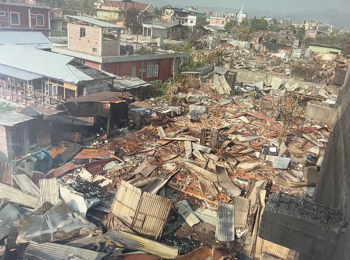ManipurTimes's tweet photo. The ethnic cleansing of indigenous Meiteis in Churachandpur, Moreh, and Kangpokpi constitutes a severe violation of human rights, calling for immediate international scrutiny and condemnation. The tragic incidents involving the destruction of entire Meitei villages in areas predominantly inhabited by the Kuki community underscore the long-standing conflicts in these regions. The loss of lives, homes, and cultural heritage serves as a poignant reminder of the pressing necessity for peace and reconciliation.
 
 #ThisIsKuki_ZoStory #Justice4Meitei #ManipurFightsBack
