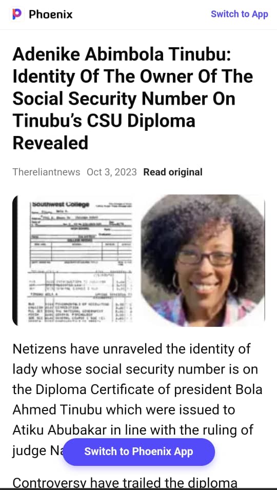 All those people coming up with 'logical' excuses and explanations. Pls explain this to a layman.

#ChicagoStateUniversity #TinubuCSUGate #TinubuFiles #SupremeCourt #Nigeria