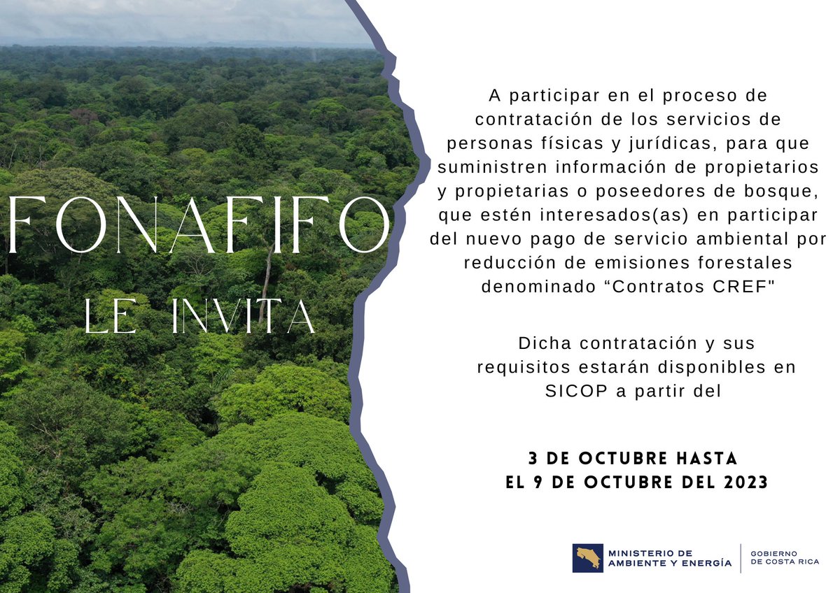 Fondo Nacional de Financiamiento Forestal tweet media