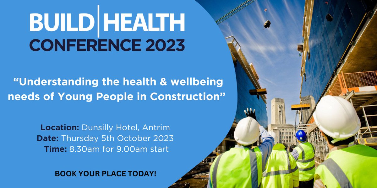 Join us this Thursday 5th October for the BuildHealth conference 2023, focusing on understanding the health &amp; wellbeing needs of young people in construction! 👷‍♀️👷‍♂️

See event and last minute booking details here - bit.ly/3ENvl2A

#conference #buildhealth #construction